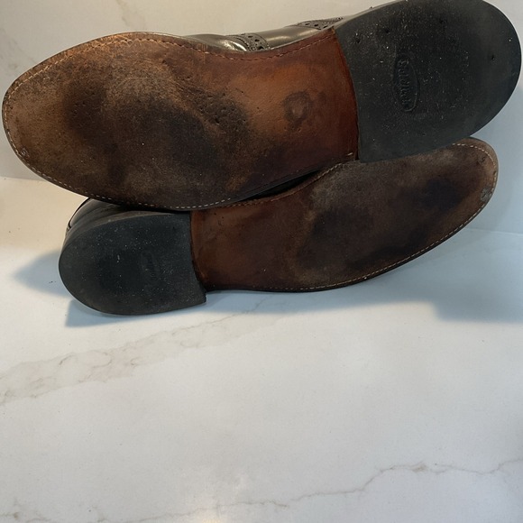 Vtg Johnson & Murphy Aristocraft Mens 11B 2A Leather Wingtip Oxford Dress Shoe main image 15